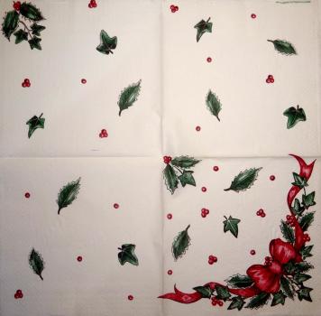 211 Weihnachten Blumen - 3-lagig - CS